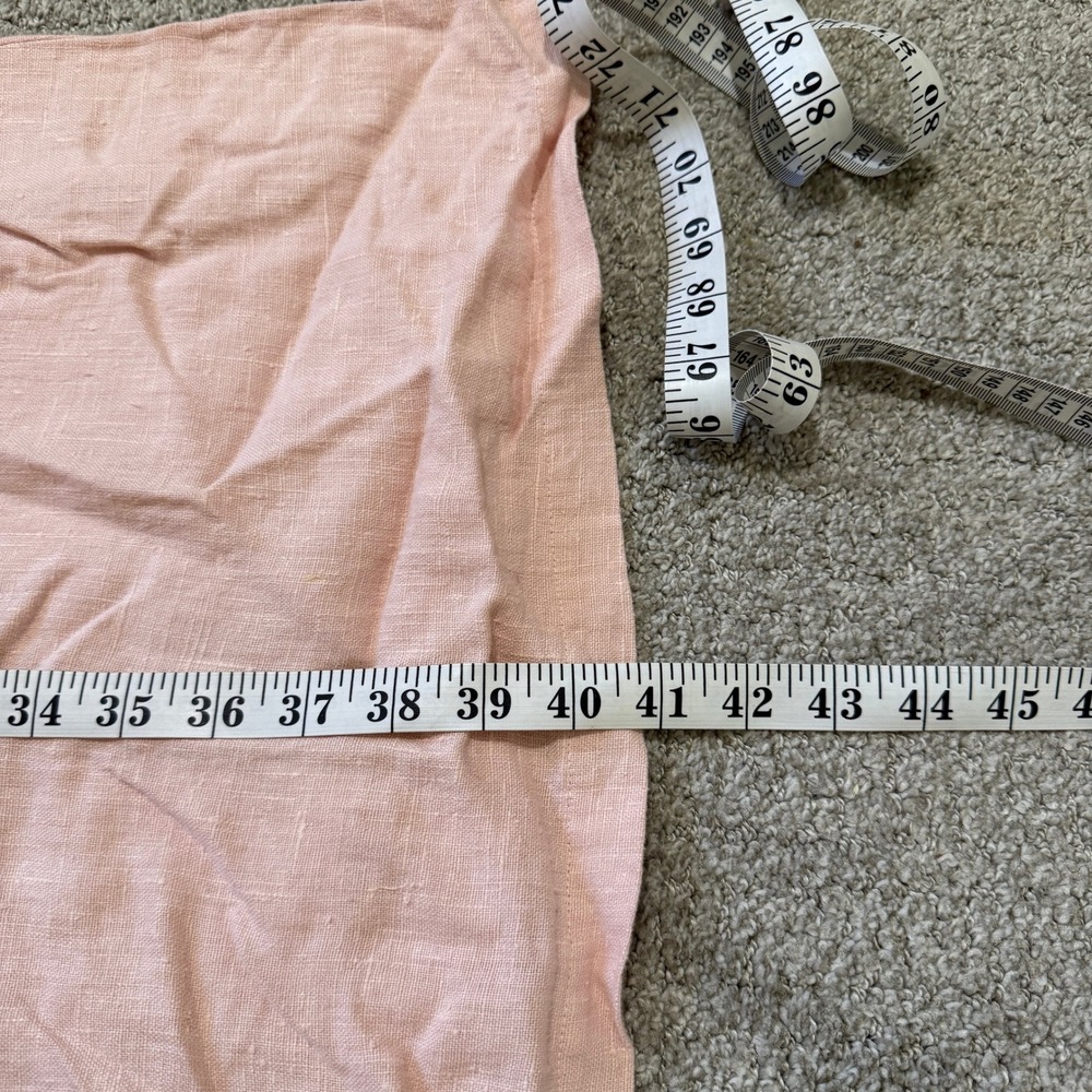 90s NWT 1X Pink 100% Linen Shift Dress Pockets CLIO II Coastal Grandma Soft Girl - Picture 11 of 11